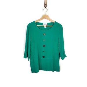 Peck & Peck Green Blouse